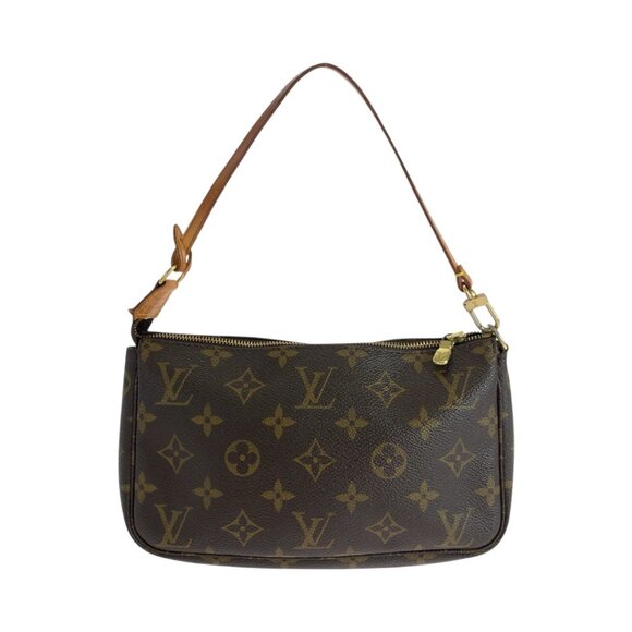 LOUIS VUITTON Brown Monogram Pouch - Picture 1 of 10